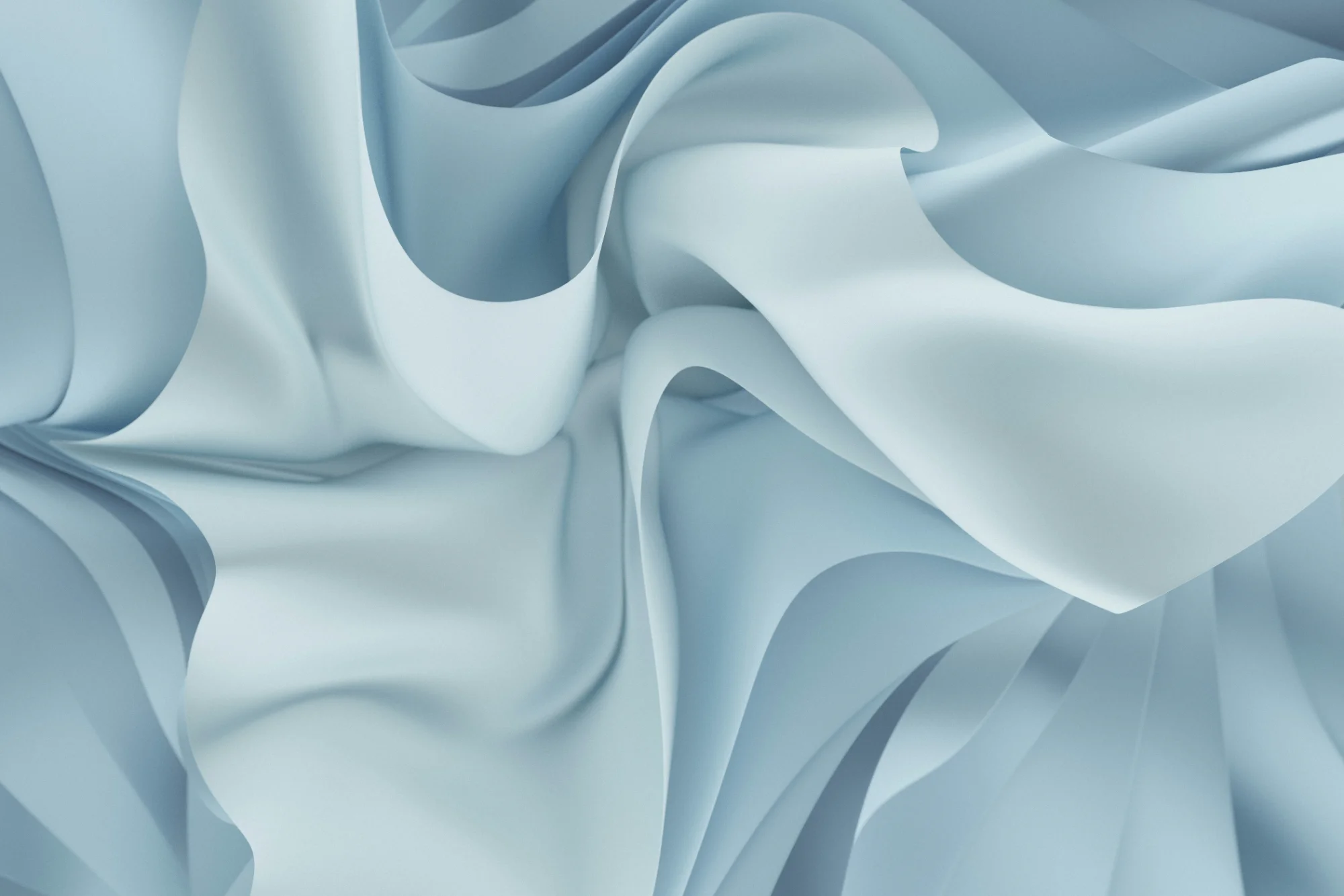 Abstract blue flowing waves